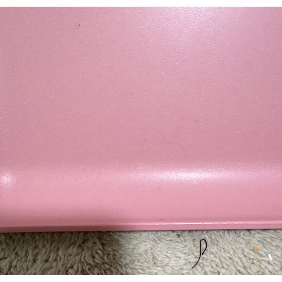 Tupperware Picnic Divided Trays Set of 2 Vintage Pink White Cafeteria Style - Picture 11 of 11